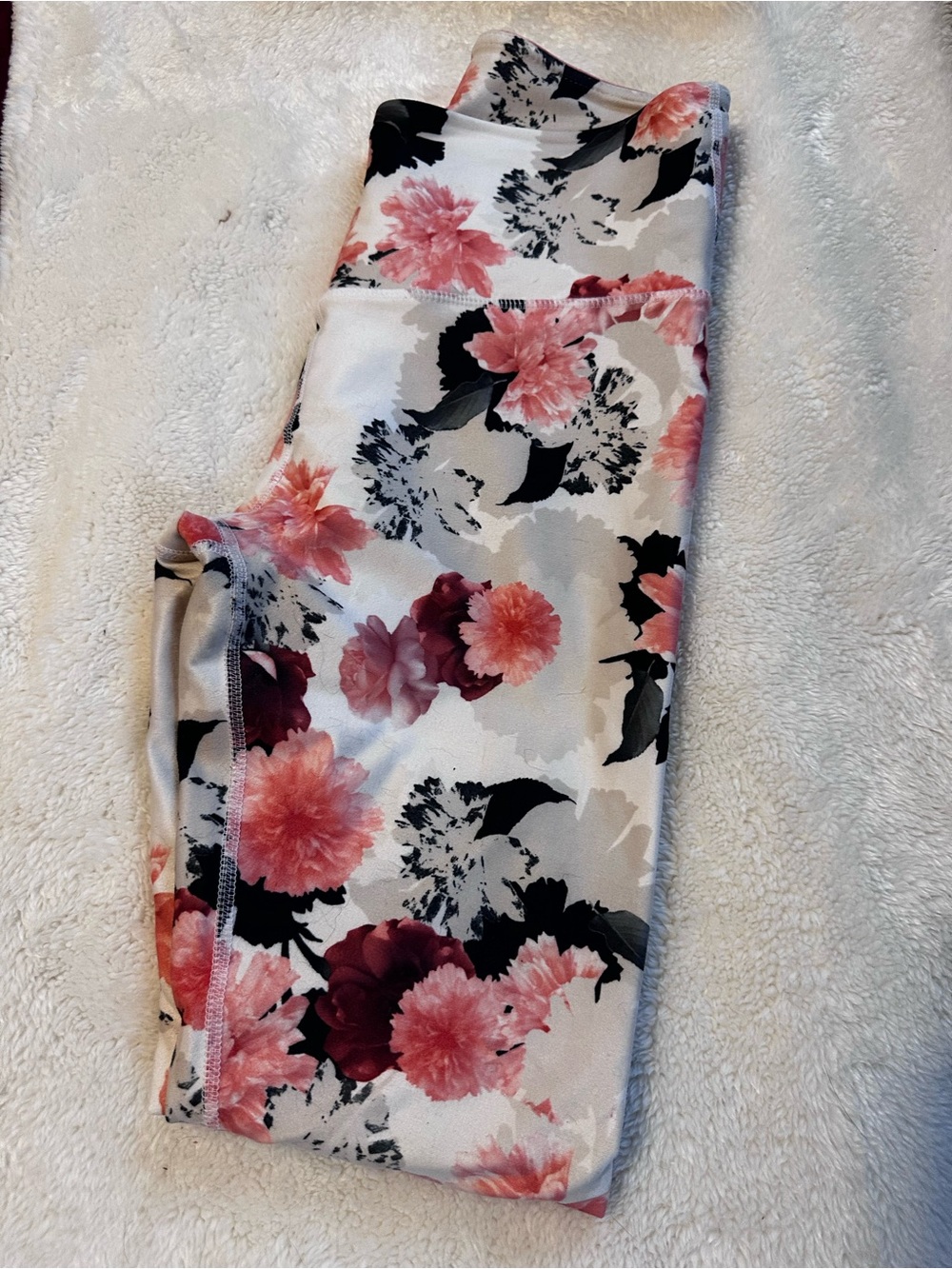 Marika Pink & Black Floral Leggings